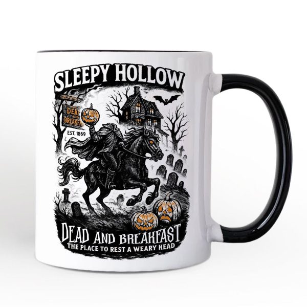 Sleepy Hollow Headless Horseman Personalized Mug, Gothic Haunted Halloween Gift with Custom Name