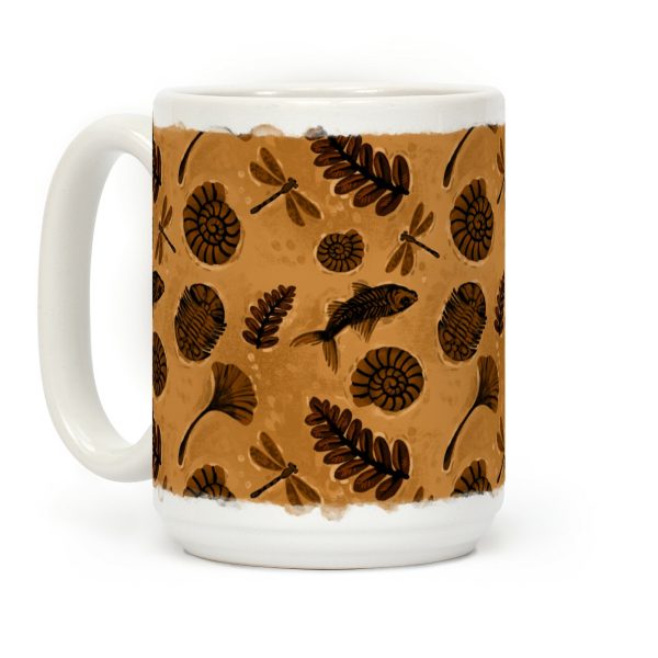 Small Fossil Pattern Coffee Mug