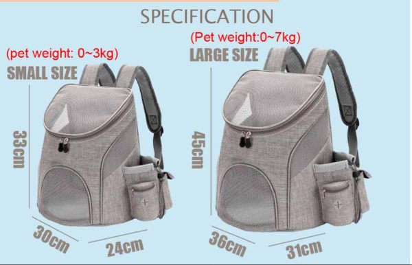 Small Pet Mesh Backpack