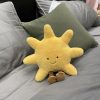 Smiling Sun and Moon Plush Pillow