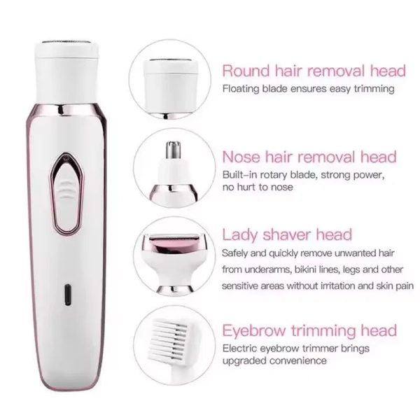 Smooth Silk 2-In-1 Epilator And Razor Combo Painless Hair Removal