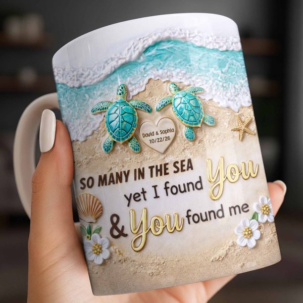 So Many In The Sea, Turtles And Waves Coffee Mug Design - Personalized Custom Coffee Mug - CPL1359_MG