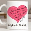 So Much Love In My Heart That It Doesn't Fit - Personalized Custom Coffee Mug - CPL1315_MG
