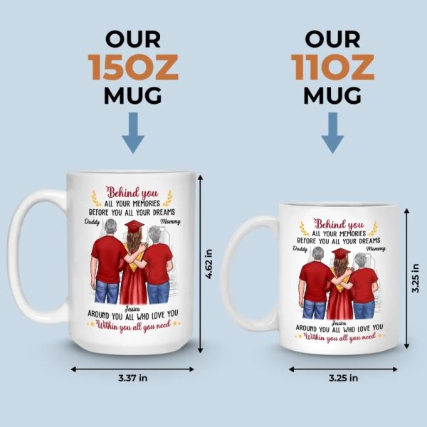 So Proud, So Blessed - Family Personalized Custom Mug - Graduation Gift For Daughter