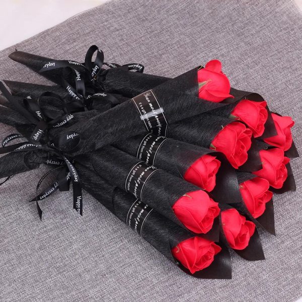 Soap Rose Bouquet Set of 10
