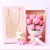 Soap Rose Bouquet with Teddy Bear Gift Box