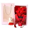 Soap Rose Bouquet with Teddy Bear Gift Box