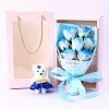 Soap Rose Bouquet with Teddy Bear Gift Box