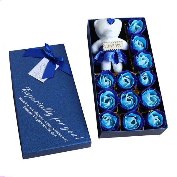 Soap Rose Scented Flower Gift Set for Home Decor and Special Occasions