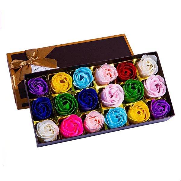 Soap Rose Scented Flower Gift Set for Home Decor and Special Occasions