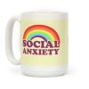 Social Anxiety Rainbow Coffee Mug