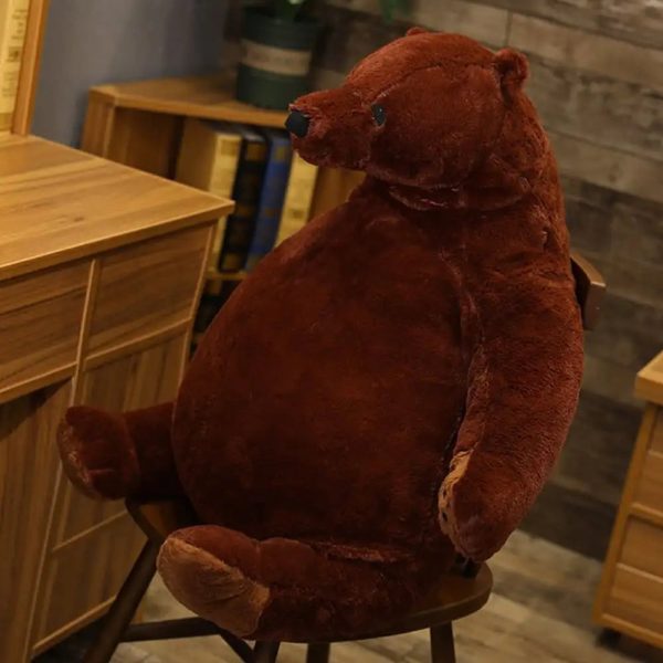 Soft Brown Teddy Bear Plush Pillow 40cm