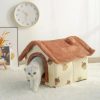 Soft Dog Bed Enclosed Winter House
