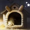 Soft Dog Bed Enclosed Winter House
