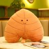 Soft Leaf Plush Pillow Decorative Cushion