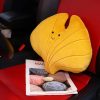 Soft Leaf Plush Pillow Decorative Cushion