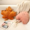 Soft Leaf Plush Pillow Decorative Cushion
