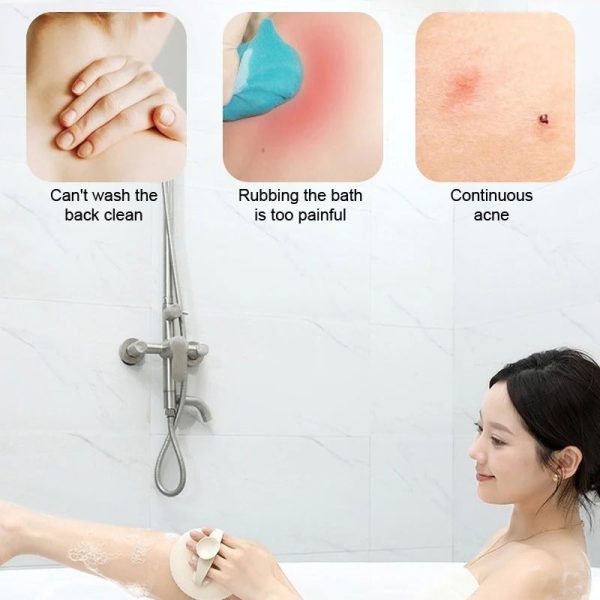 Soft Loofah Sponge With Suction Cup Exfoliating Bath Sponge For Shower