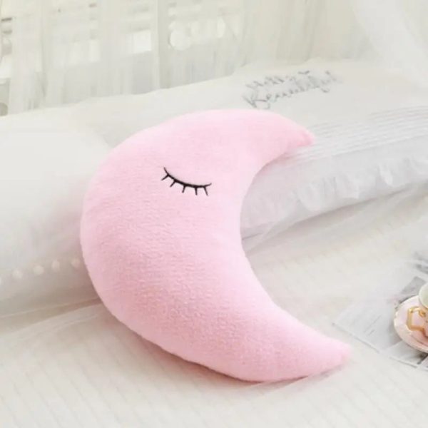 Soft Plush Cloud & Star Raindrop Pillow - Cozy Kids' Room Decor