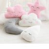 Soft Plush Cloud & Star Raindrop Pillow - Cozy Kids' Room Decor