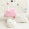Soft Plush Cloud & Star Raindrop Pillow - Cozy Kids' Room Decor