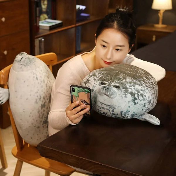 Soft Seal Plush Pillow 40cm