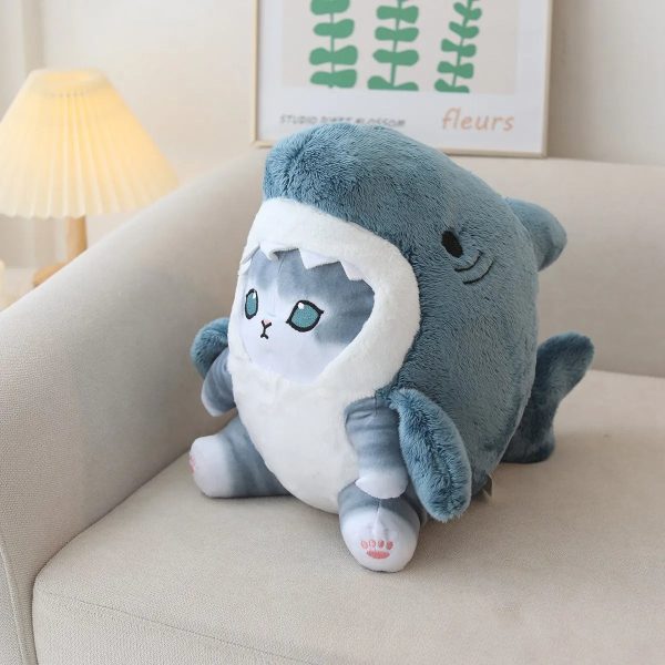 Soft Shark Cat Plush Companion