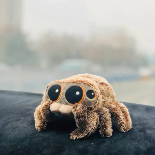 Soft Spider Plush Pillow – Cute Black Stuffed Animal Decor