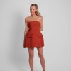 Solid Tube Mini Dress