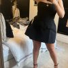 Solid Tube Mini Dress