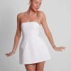 Solid Tube Mini Dress