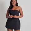 Solid Tube Mini Dress