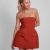 Solid Tube Mini Dress