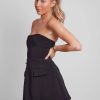Solid Tube Mini Dress