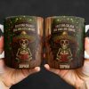 Solo Una Calaca Que Ama Los Libros With Books And Sombrero - Personalized Custom Coffee Mug - BLV010_MG