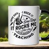 Some Days I Rock It Some Days It Rocks Me Personalized Mug, Funny Teacher Gift with Custom Name