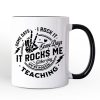 Some Days I Rock It Some Days It Rocks Me Personalized Mug, Funny Teacher Gift with Custom Name