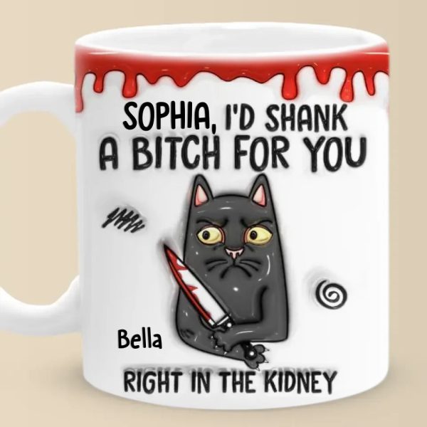Some Words Hit Harder Than A Kidney Punch - Friend Personalized Custom 3D Inflated Effect Printed Mug - Christmas Gift For Best Friends, Sisters, Family Members, Coworkers