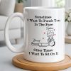 Sometimes I Want To Punch You, Couple And Hearts Design - Personalized Custom Coffee Mug - CPL1295_MG
