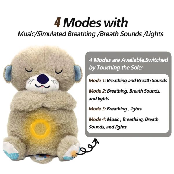 Soothing Elephant Plush Toy with Music & Light