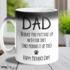 Sorry For The Mess, But Thanks For Loving Us Anyway - Dog Personalized Custom Color Changing Mug - Father's Day, Gift For Pet Owners, Pet Lovers