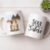 Soul Sisters With Two Women And Nature Background - Personalized Custom Coffee Mug - BST523_MG