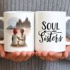 Soul Sisters With Two Women And Nature Background - Personalized Custom Coffee Mug - BST523_MG