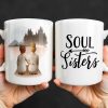 Soul Sisters With Two Women And Nature Background - Personalized Custom Coffee Mug - BST523_MG
