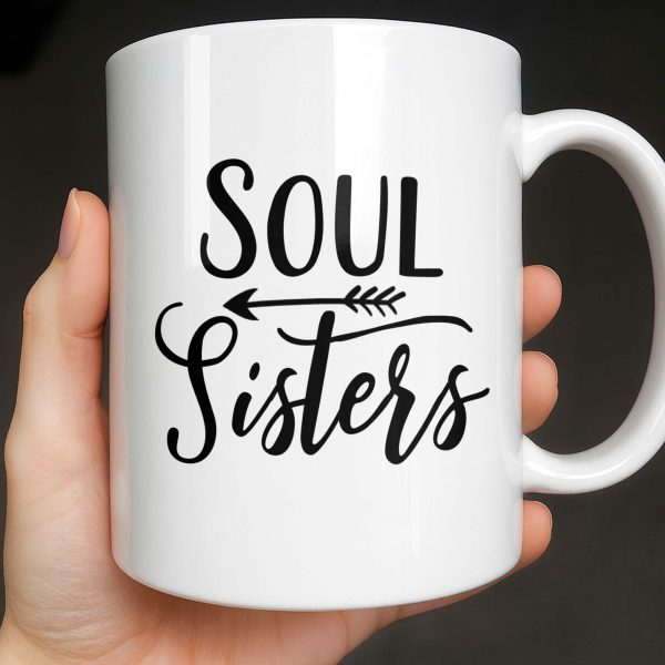Soul Sisters With Two Women And Nature Background - Personalized Custom Coffee Mug - BST523_MG