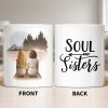 Soul Sisters With Two Women And Nature Background - Personalized Custom Coffee Mug - BST523_MG