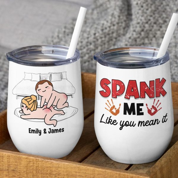 Spank Me Like You Mean It - Personalized Couple Mug - Gift For Couple