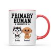 Spare Human Primary Human Funny Gift For Dog Lover or Cat Lover Personalized Mug