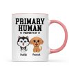 Spare Human Primary Human Funny Gift For Dog Lover or Cat Lover Personalized Mug