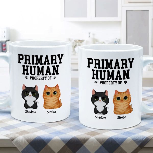 Spare Human Primary Human Funny Gift For Dog Lover or Cat Lover Personalized Mug